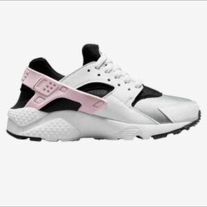 Women's Stylish Sneakers - White, Black, Pink